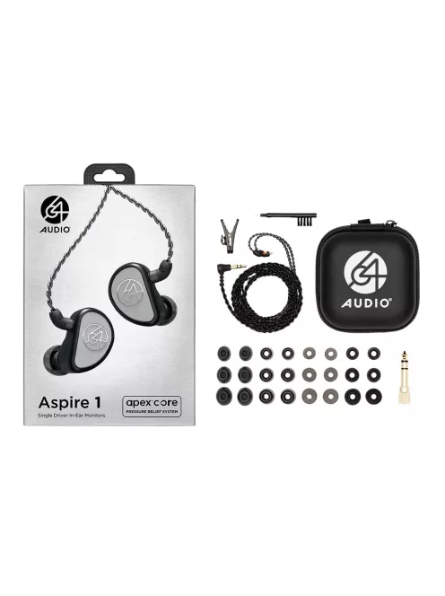 64 AUDIO ASPIRE 1 - Egy meghajtós univerzális audiofil fülmonitor