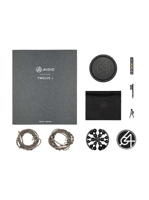 64 AUDIO TWELVE Ti - Limitált kiadású high-end 12 meghajtós referencia fülmonitor