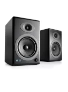 AUDIOENGINE A5+ BT - Prémium vezetéknélküli aktív hangfal pár Bluetooth 5 és aptX HD technológiával - Szatén fekete
