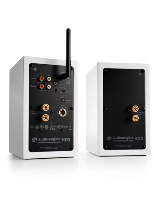 AUDIOENGINE HD3 - Prémium vezetéknélküli aktív hangfal pár Bluetooth 5 és aptX HD technológiával - Lakk fehér