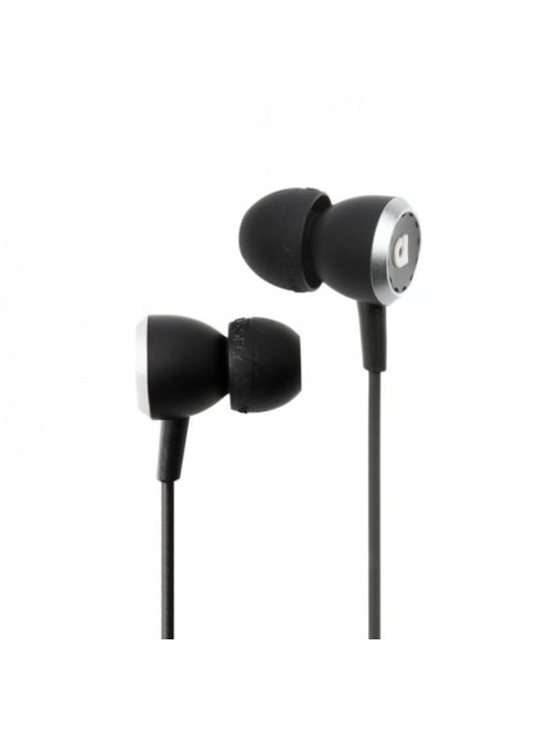 AUDIOFLY AF33C - Jóminőségű, vezetékes sztereó fülhallgató mikrofonnal - Fekete