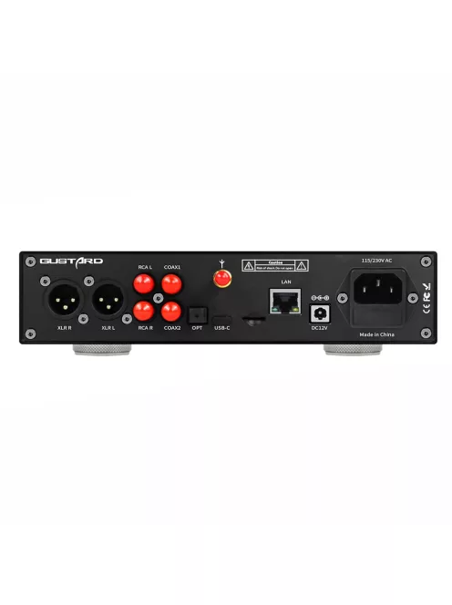AUDALYTIC DR70N - Asztali R2R DAC és streamer DLNA AirPlay Roon 32bit 768kHz DSD512 - Fekete