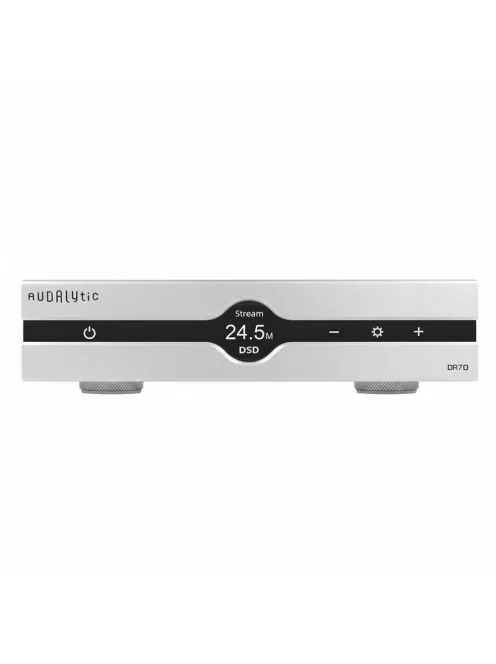 AUDALYTIC DR70N - Asztali R2R DAC és streamer DLNA AirPlay Roon 32bit 768kHz DSD512 - Ezüst