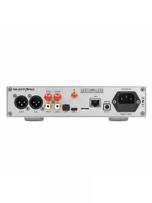 AUDALYTIC DR70N - Asztali R2R DAC és streamer DLNA AirPlay Roon 32bit 768kHz DSD512 - Ezüst