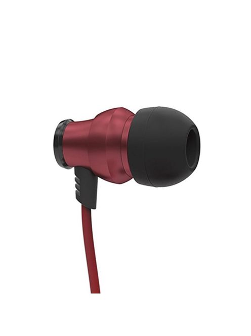 BRAINWAVZ DELTA - Fémházas mikrofonos fülhallgató - Piros
