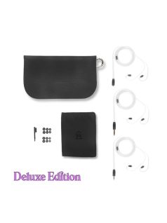   CAMPFIRE AUDIO BONNEVILLE - Egy dinamikus és három BA meghajtós univerzális In-ear monitor fülhallgató ezüstözött réz MMCX kábellel - Black - Deluxe