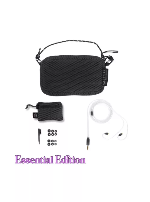 CAMPFIRE AUDIO BONNEVILLE - Egy dinamikus és három BA meghajtós univerzális In-ear monitor fülhallgató ezüstözött réz MMCX kábellel - Black - Essential 3.5mm