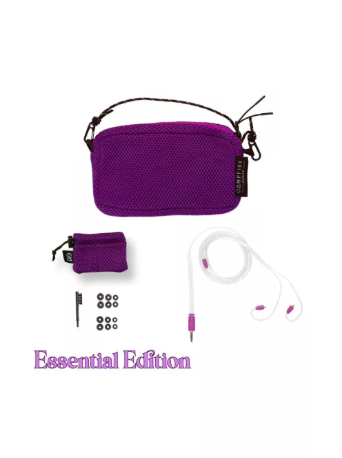 CAMPFIRE AUDIO BONNEVILLE - Egy dinamikus és három BA meghajtós univerzális In-ear monitor fülhallgató ezüstözött réz MMCX kábellel - Bonneville Lila - Essential 3.5mm