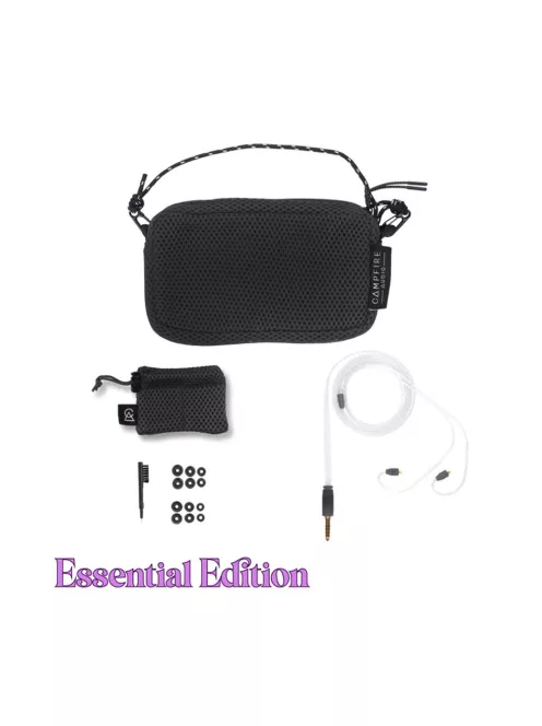 CAMPFIRE AUDIO BONNEVILLE - Egy dinamikus és három BA meghajtós univerzális In-ear monitor fülhallgató ezüstözött réz MMCX kábellel - Black - Essential 4.4mm