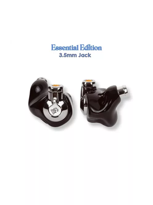 CAMPFIRE AUDIO CASCARA - Egy dinamikus meghajtós univerzális In-ear monitor fülhallgató ezüstözött réz MMCX kábellel - Black - Essential 3.5mm