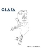 CAMPFIRE AUDIO CLARA TITANIUM - Egy dinamikus és kettő BA meghajtós In-ear monitor fülhallgató ezüstözött réz Litz MMCX kábellel