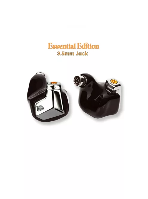 CAMPFIRE AUDIO SUPERMOON - Egy planar meghajtós univerzális In-ear monitor fülhallgató ezüstözött réz MMCX kábellel - Black - Essential 3.5mm