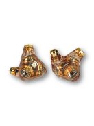 CAMPFIRE AUDIO TRIFECTA AMBER RADIANCE - Három dinamikus meghajtós In-ear monitor fülhallgató MMCX kábelekkel