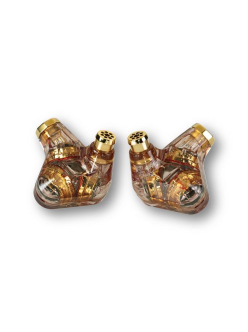 CAMPFIRE AUDIO TRIFECTA AMBER RADIANCE - Három dinamikus meghajtós In-ear monitor fülhallgató MMCX kábelekkel