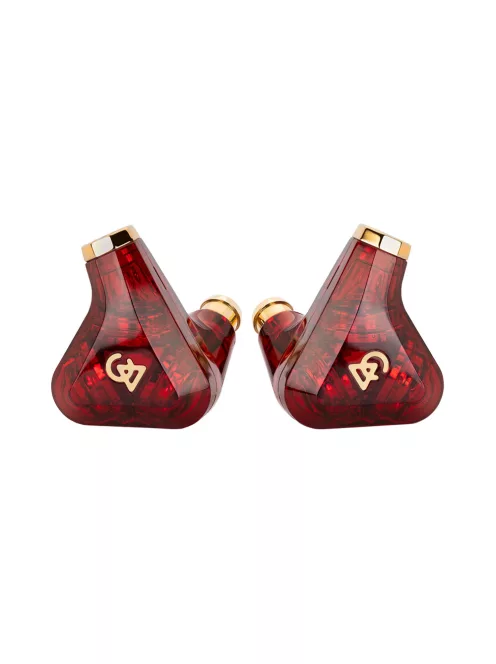 CAMPFIRE AUDIO TRIFECTA CRIMSON - Limitált kiadású három dinamikus meghajtós In-ear monitor fülhallgató ezüst MMCX kábelekkel
