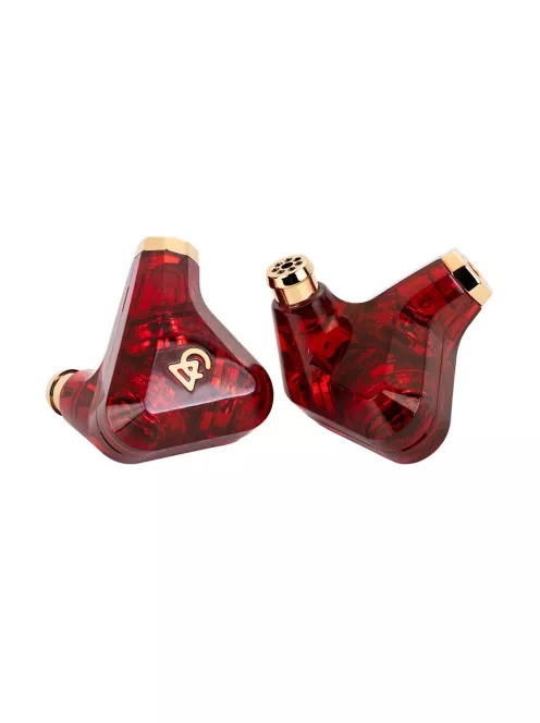 CAMPFIRE AUDIO TRIFECTA CRIMSON - Limitált kiadású három dinamikus meghajtós In-ear monitor fülhallgató ezüst MMCX kábelekkel