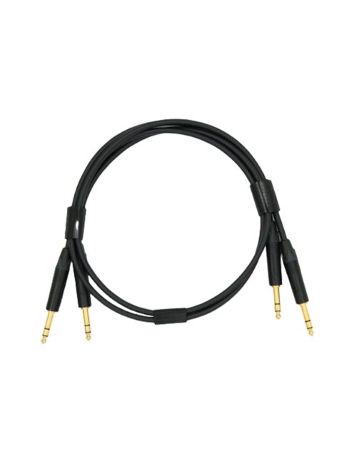NEUTRINO TRS (M) - TRS (M) CABLE - HiFi Mogami jelkábel pár aranyozott Neutrik 6,35mm TRS dugó csatlakozókkal - 0,5m