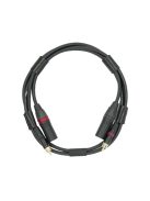 NEUTRINO XLR (M) - RCA (M) CABLE - HiFi Mogami jelkábel pár aranyozott Neutrik XLR dugó és RCA dugó csatlakozókkal - 1,5m