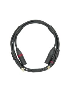   NEUTRINO XLR (M) - RCA (M) CABLE - HiFi Mogami jelkábel pár aranyozott Neutrik XLR dugó és RCA dugó csatlakozókkal - 2m