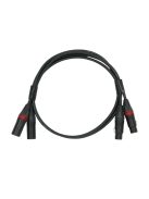 NEUTRINO XLR (F) - XLR (M) CABLE - HiFi Mogami jelkábel pár aranyozott Neutrik XLR aljzat és XLR dugó csatlakozókkal - 0,3m