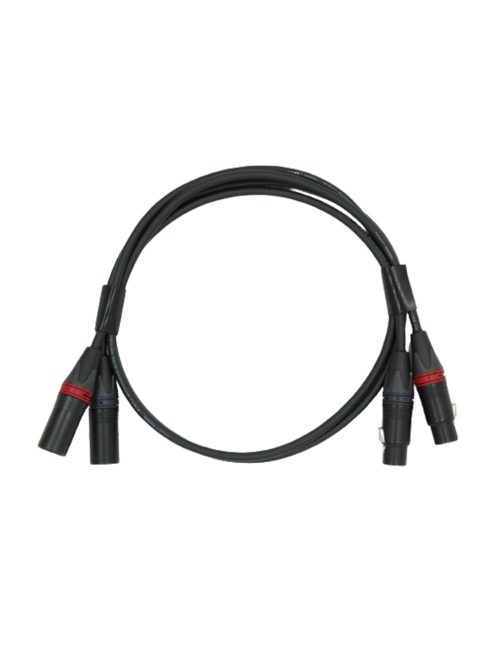 NEUTRINO XLR (F) - XLR (M) CABLE - HiFi Mogami jelkábel pár aranyozott Neutrik XLR aljzat és XLR dugó csatlakozókkal - 1m