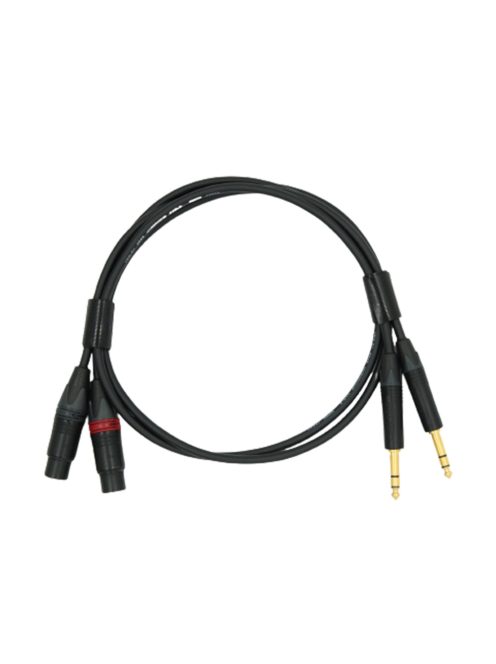 NEUTRINO TRS (M) - XLR (F) CABLE - HiFi Mogami analóg mikrofon jelkábel pár aranyozott Neutrik 6,35mm TRS dugó és XLR aljzat csatlakozókkal - 0,5m