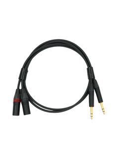   NEUTRINO TRS (M) - XLR (M) CABLE - HiFi Mogami jelkábel pár aranyozott Neutrik 6,35mm TRS dugó és XLR dugó csatlakozókkal - 1m