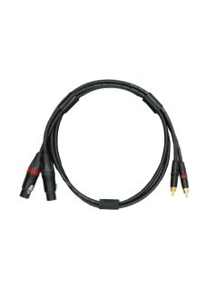   NEUTRINO XLR (F) - RCA (M) CABLE - HiFi Mogami jelkábel pár aranyozott Neutrik XLR aljzat és RCA dugó csatlakozókkal - 3m