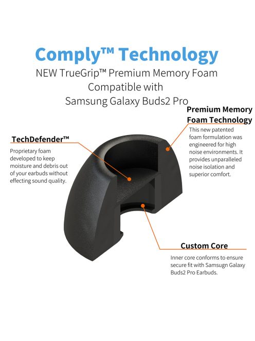 COMPLY TRUEGRIP PREMIUM FOR SAMSUNG GALAXY BUDS2 PRO - Memóriahab fülilleszték Samsung Galaxy Buds2 Pro fülhallgatóhoz - ASST