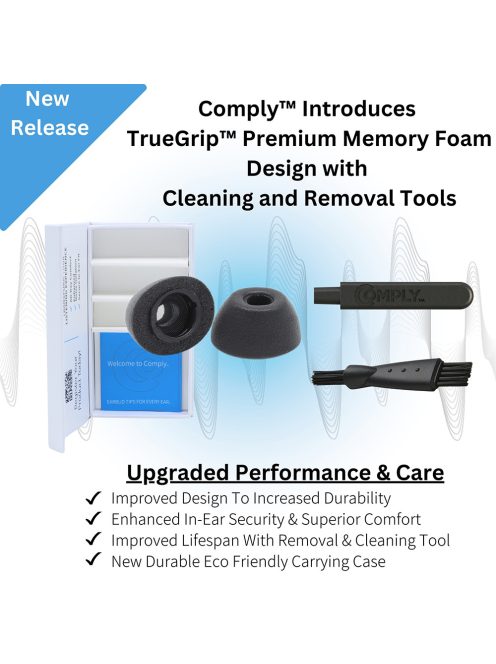 COMPLY TRUEGRIP PREMIUM FOR SAMSUNG GALAXY BUDS3 & BUDS4 PRO - Memóriahab fülilleszték Samsung Galaxy Buds3 Pro és Buds4 Pro fülhallgatóhoz - S
