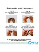 COMPLY TRUEGRIP FOR GOOGLE PIXEL BUDS PRO - Memóriahab fülilleszték Google Pixel Buds Pro fülhallgatókhoz - S