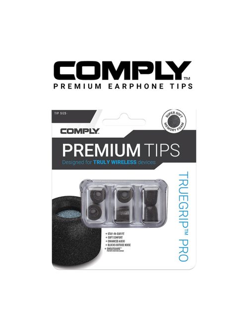 COMPLY TRUEGRIP PRO TWR-200-B - Univerzális memóriahab fülilleszték TWS fülhallgatókhoz - ASST