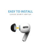 COMPLY TRUEGRIP PREMIUM FOR APPLE AIRPODS PRO GEN 1&2 - Memóriahab fülilleszték Apple AirPods Gen 1&2 fülhallgatókhoz - M