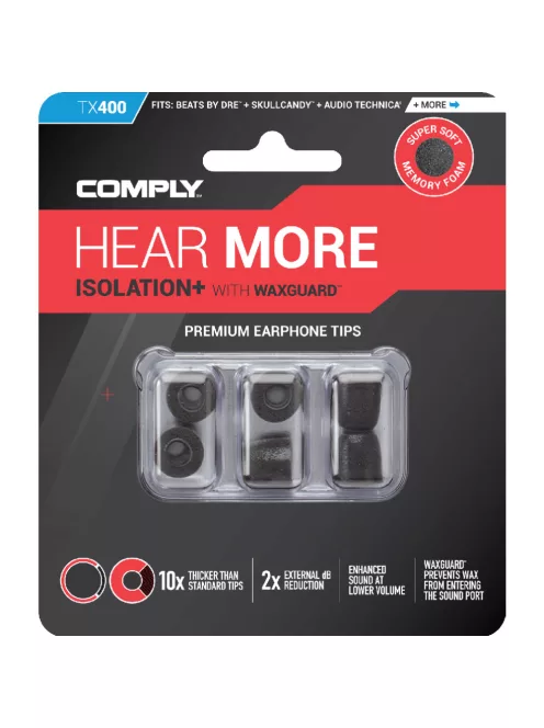 COMPLY ISOLATION PLUS TX-400 memóriahab fülilleszték - M