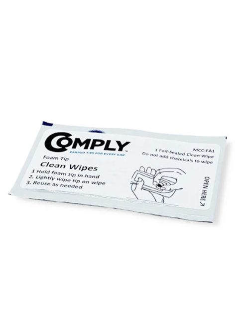 COMPLY FOAM EAR TIP CLEANING WIPE - Száraz törlőkendő memóriahab fülillesztékekhez