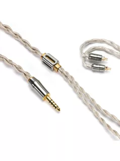   DD HIFI BC130 NET - Árnyékolt OCC IEM cserekábel cserélhető 0,78mm 2-Pin és MMCX csatlakozókkal - BC130NET Pentaconn