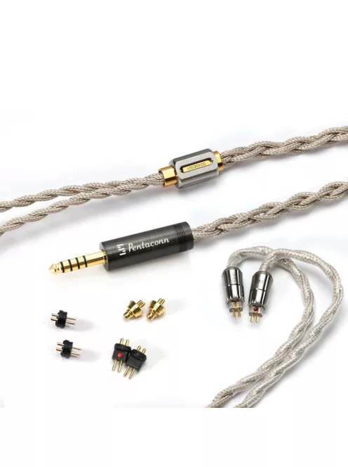 DD HIFI BC130 NET - Árnyékolt OCC IEM cserekábel cserélhető 0,78mm 2-Pin és MMCX csatlakozókkal - Standard