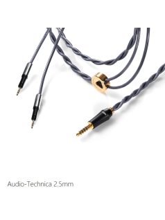   DD HIFI BC150B 2.5mm AUDIO-TECHNICA - Szimmetrikus ezüst fejhallgató kábel 4.4mm csatlakozóval - 195cm