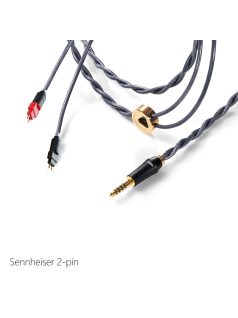   DD HIFI BC150B 2-PIN - Szimmetrikus ezüst fejhallgató kábel 4.4mm csatlakozóval - 145cm