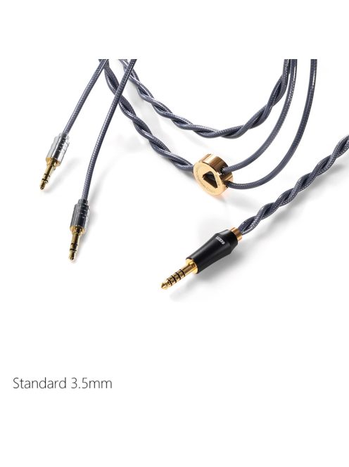 DD HIFI BC150B 3.5mm STANDARD - Szimmetrikus ezüst fejhallgató kábel 4.4mm csatlakozóval - 195cm