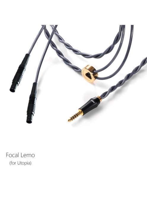 DD HIFI BC150B FOCAL LEMO - Szimmetrikus ezüst fejhallgató kábel 4.4mm csatlakozóval - 145cm