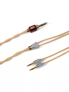 DD HIFI BC150G FLAT 3.5MM - Szimmetrikus ezüst és OCC fejhallgató kábel 4.4mm csatlakozóval - 145 cm