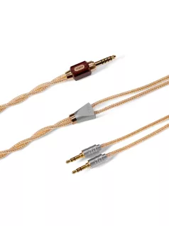   DD HIFI BC150G FLAT 3.5MM - Szimmetrikus ezüst és OCC fejhallgató kábel 4.4mm csatlakozóval - 145 cm