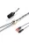 DD HIFI BC150XLR 2-PIN - Szimmetrikus ezüst fejhallgató kábel 4-Pin XLR csatlakozóval - 295cm
