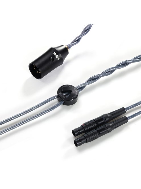 DD HIFI BC150XLR 2-PIN RECESSED - Szimmetrikus ezüst fejhallgató kábel 4-Pin XLR csatlakozóval - 145cm