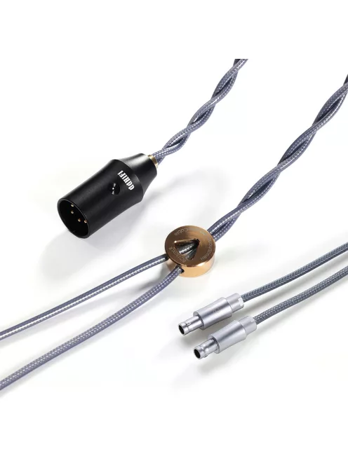 DD HIFI BC150XLR 2-PIN RECESSED - Szimmetrikus ezüst fejhallgató kábel 4-Pin XLR csatlakozóval - 295cm