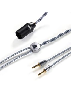   DD HIFI BC150XLR 3.5mm STANDARD - Szimmetrikus ezüst fejhallgató kábel 4-Pin XLR csatlakozóval - 145cm