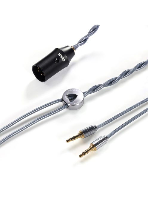 DD HIFI BC150XLR 3.5mm STANDARD - Szimmetrikus ezüst fejhallgató kábel 4-Pin XLR csatlakozóval - 145cm