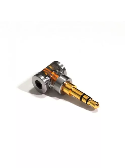 DD HIFI DJ35AG - Adapter 3,5mm Jack dugó és 2,5mm szimmetrikus aljzat aranyozott csatlakozóval - Fekete