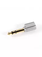 DD HIFI DJ65A (AL) - Adapter 6,35mm dugó és 3,5mm aljzat csatlakozóval